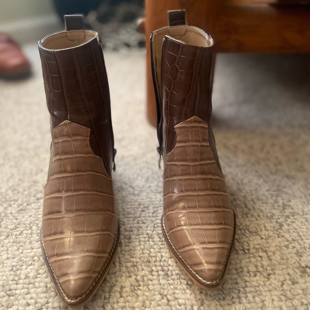 Size 6 booties. Worn twice- basically new. Great condition. Arider Girl boots.